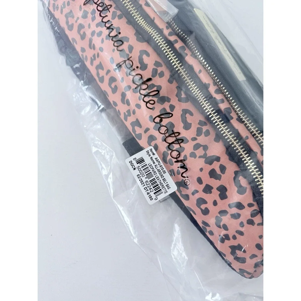 Petunia Pickle Bottom All Around Belt Bag‎ Leopard Print Black/Gold NWT